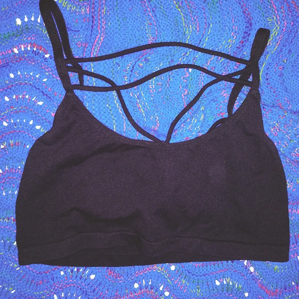 Black bralette One size